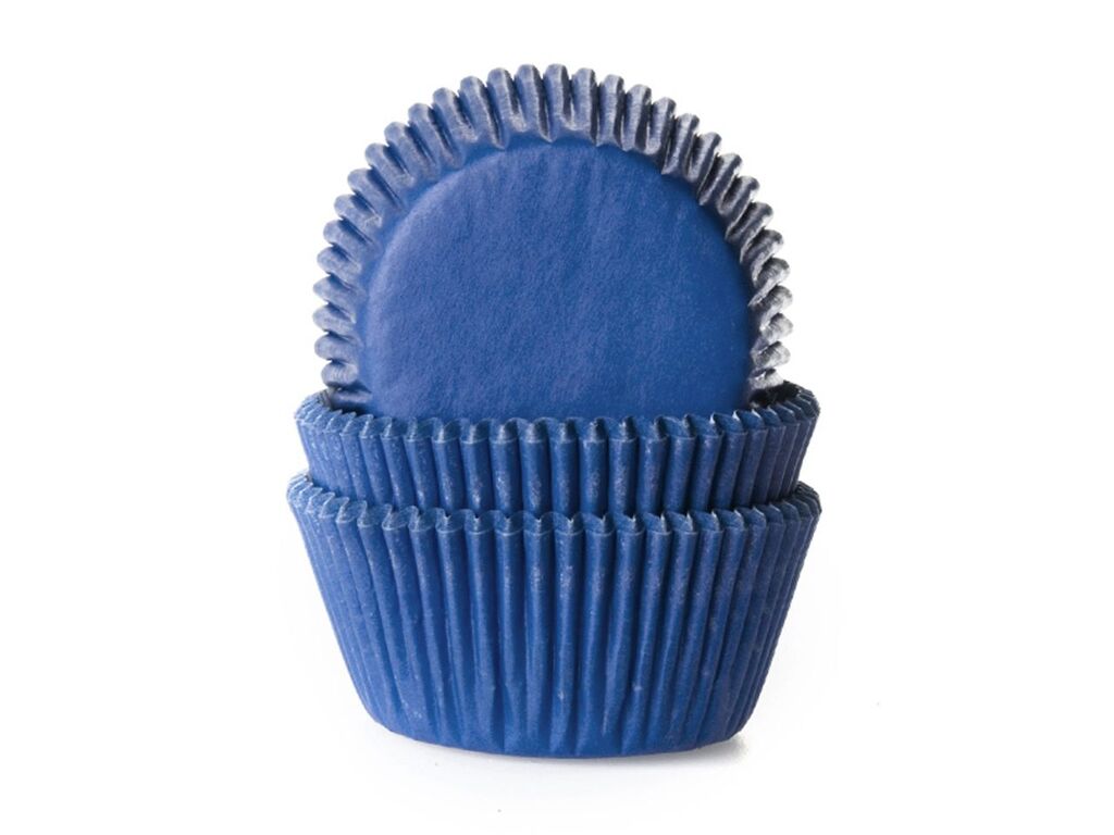 House of Marie Muffinförmchen Jeans-Blau Navyblue 50 Stück