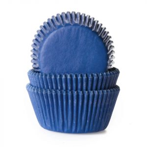 House of Marie Muffinförmchen Jeans-Blau Navyblue 50 Stück