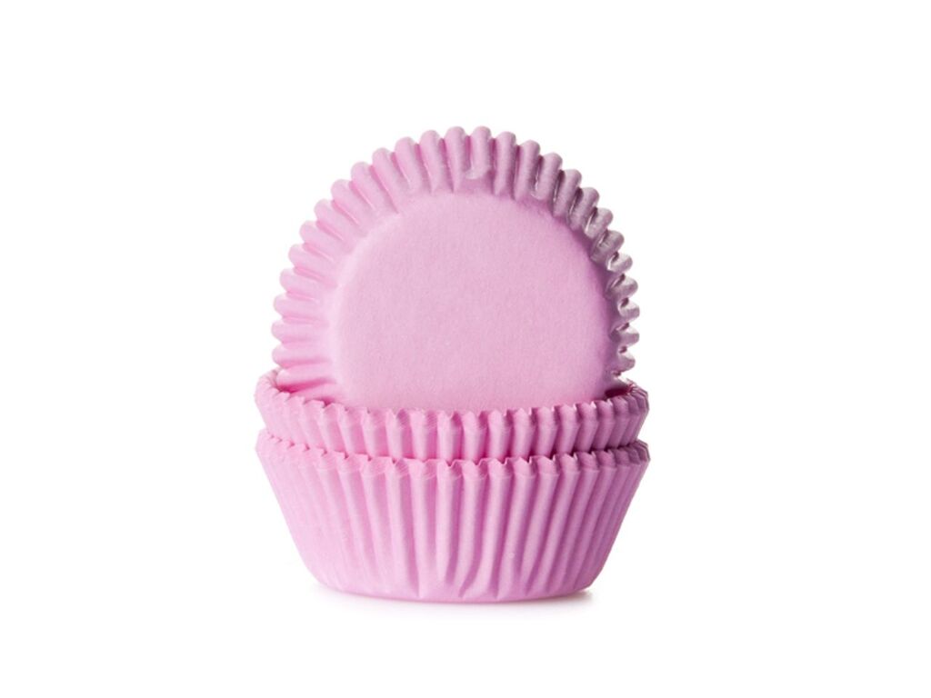 House of Marie Mini-Muffinförmchen baby pink 60 Stück