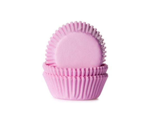 House of Marie Mini-Muffinförmchen baby pink 60 Stück