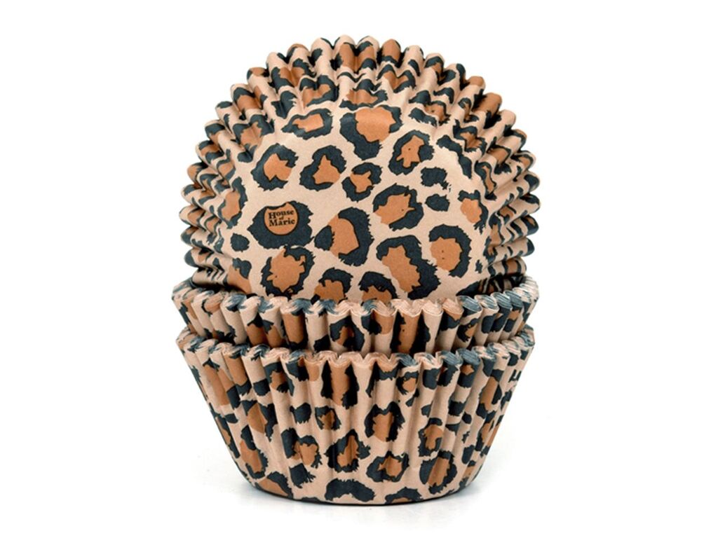 House of Marie Muffinförmchen Leopard 50 Stück