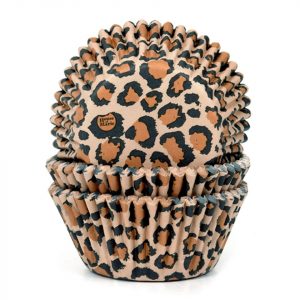 House of Marie Muffinförmchen Leopard 50 Stück