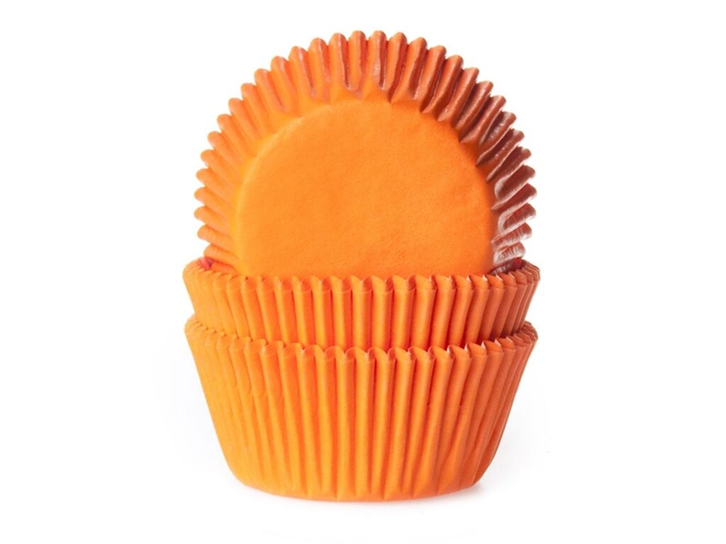 House of Marie Muffinförmchen Orange 50 Stück