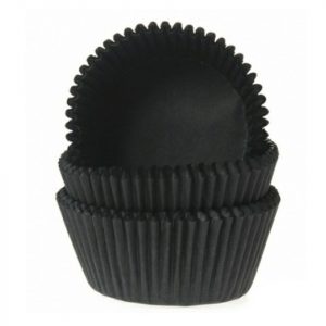 House of Marie Muffinförmchen schwarz 50 Stück