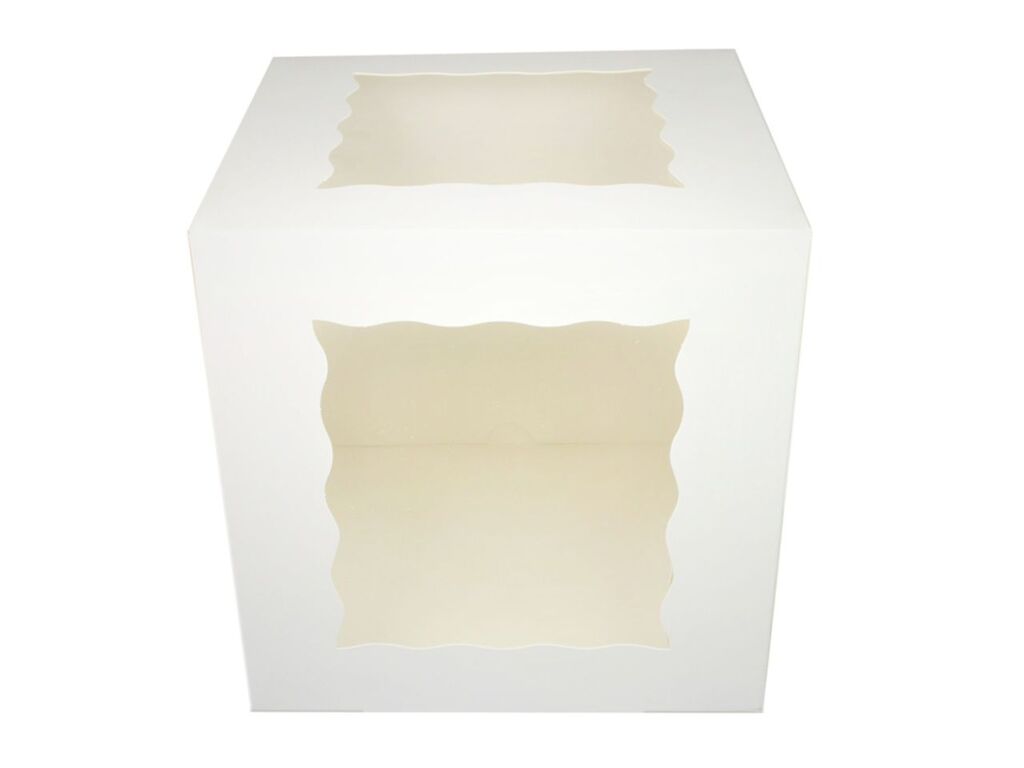 House of Marie Tortenkarton 25x25x25cm mit Fenster