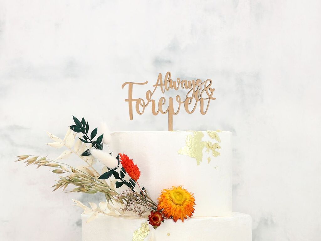 Cake Masters Cake Topper Holz "Always Forever"