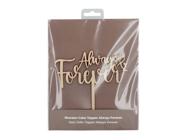 Cake Masters Cake Topper Holz "Always Forever" – Bild 2