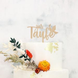 Cake Masters Cake Topper Holz "Taufe"