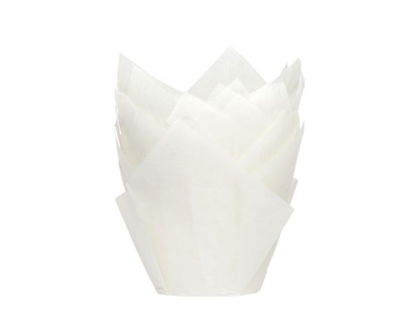 House of Marie Muffin Tulips weiß 36 Stück