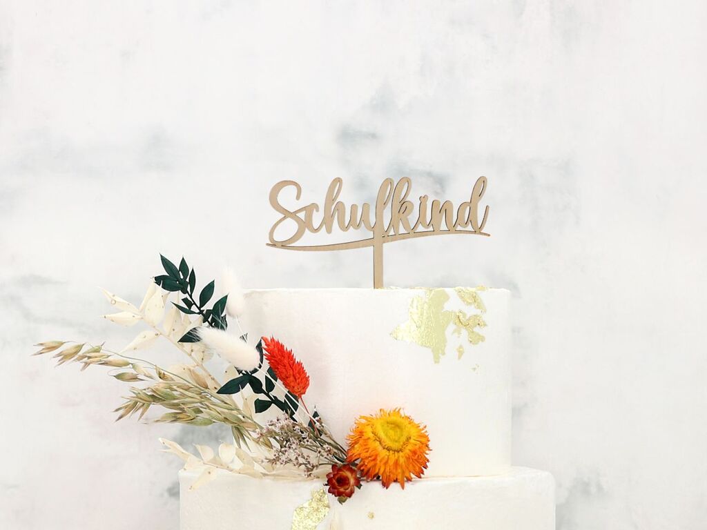Cake Masters Cake Topper Holz Schulkind