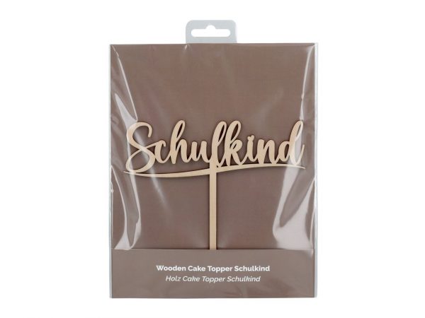Cake Masters Cake Topper Holz Schulkind – Bild 2