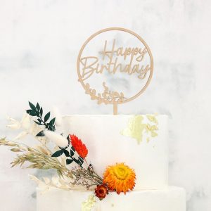 Cake Masters Cake Topper Holz Happy Birthday