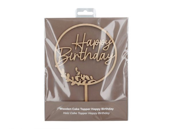 Cake Masters Cake Topper Holz Happy Birthday – Bild 2