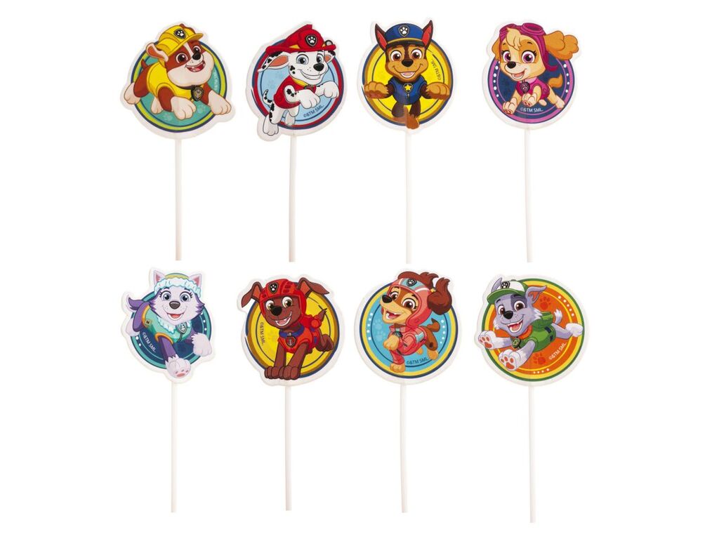 Dekora Cake Topper Paw Patrol, 16 Stück