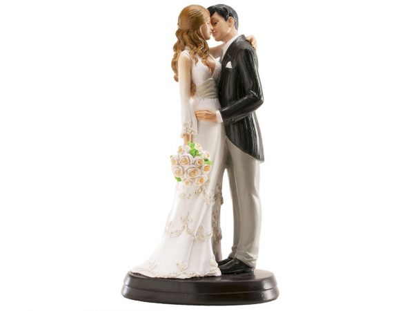Dekora Tortenaufsatz Hochzeitspaar Maria und Juan, 18cm