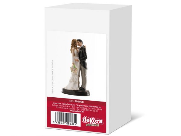 Dekora Tortenaufsatz Hochzeitspaar Maria und Juan, 18cm – Bild 2
