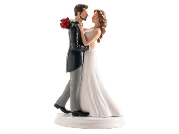 Dekora Tortenaufsatz Walzer tanzendes Hochzeitspaar, 21cm