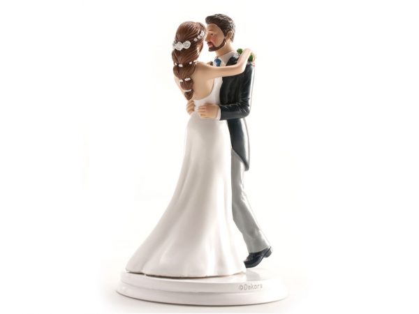 Dekora Tortenaufsatz Walzer tanzendes Hochzeitspaar, 21cm – Bild 2