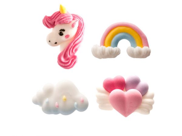 Dekora Zuckerdekor Einhorn, 8 Stück
