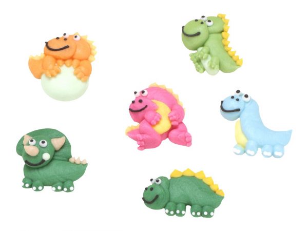 Cake Masters Zuckerdekor Dinos 2D 3x3cm, 6 Stück