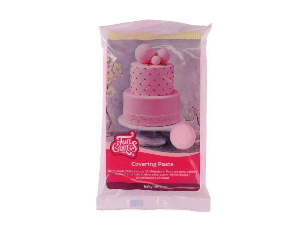 FunCakes Covering Paste baby rosa, 500g