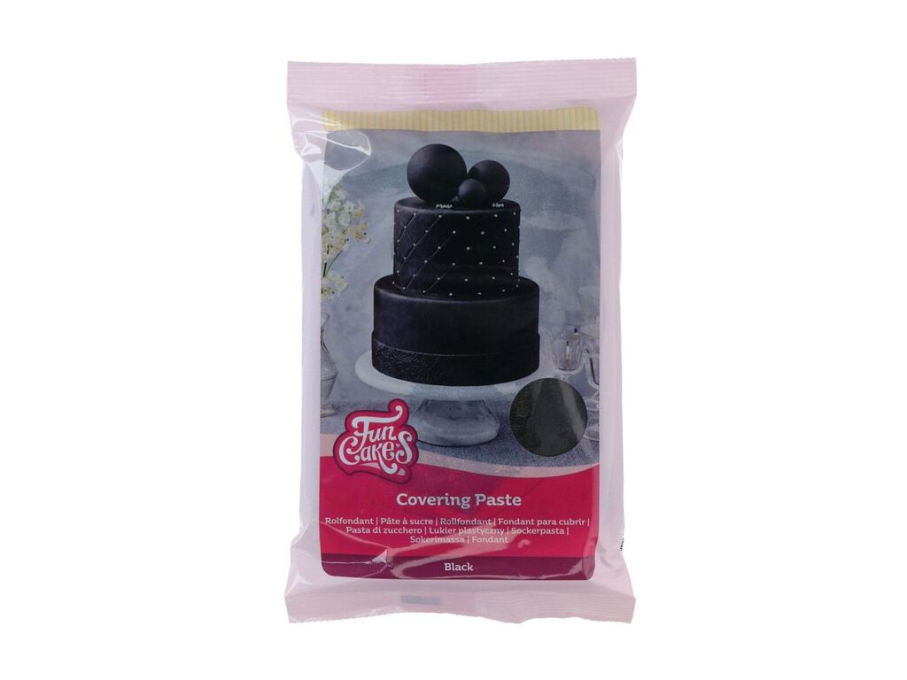 FunCakes Covering Paste schwarz, 500g
