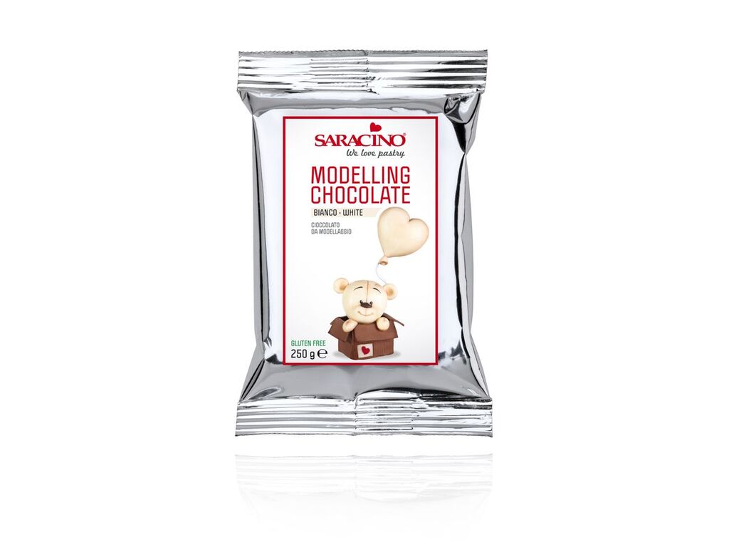 Saracino Modellier-Schokolade weiß, 250g
