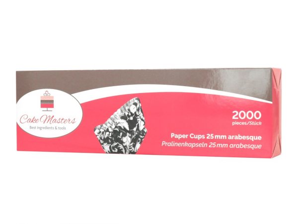 Cake Masters Pralinenkapseln 25mm arabesque, 2000 Stück – Bild 2