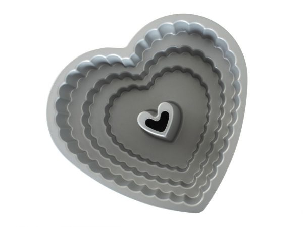 Nordic Ware Tiered Heart Bundt Pan – Bild 3
