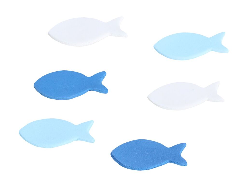 CM Zuckerdekor Fische blau 12 Stück