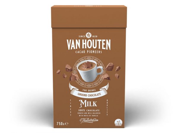 Van Houten Trinkschokolade Vollmilch, 750g – Bild 2