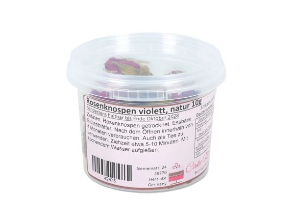 Cake Masters Rosenknospen violett, natur 10g – Bild 2
