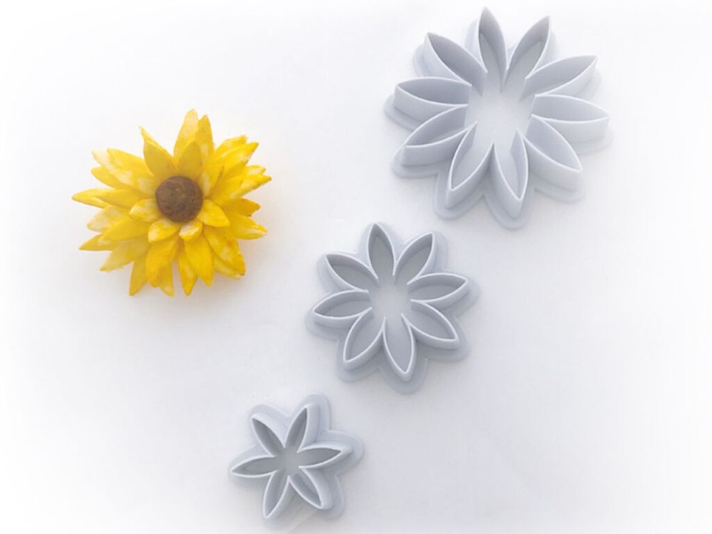 dekofee Sonnenblumen Ausstecher Set 3tlg.